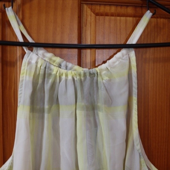 Splendid NWT Watercolor Pastel Striped Tank Top Yellow LG - Picture 2 of 7